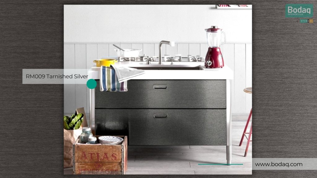 Kitchen Sink Cabinet Wrapped with RM009