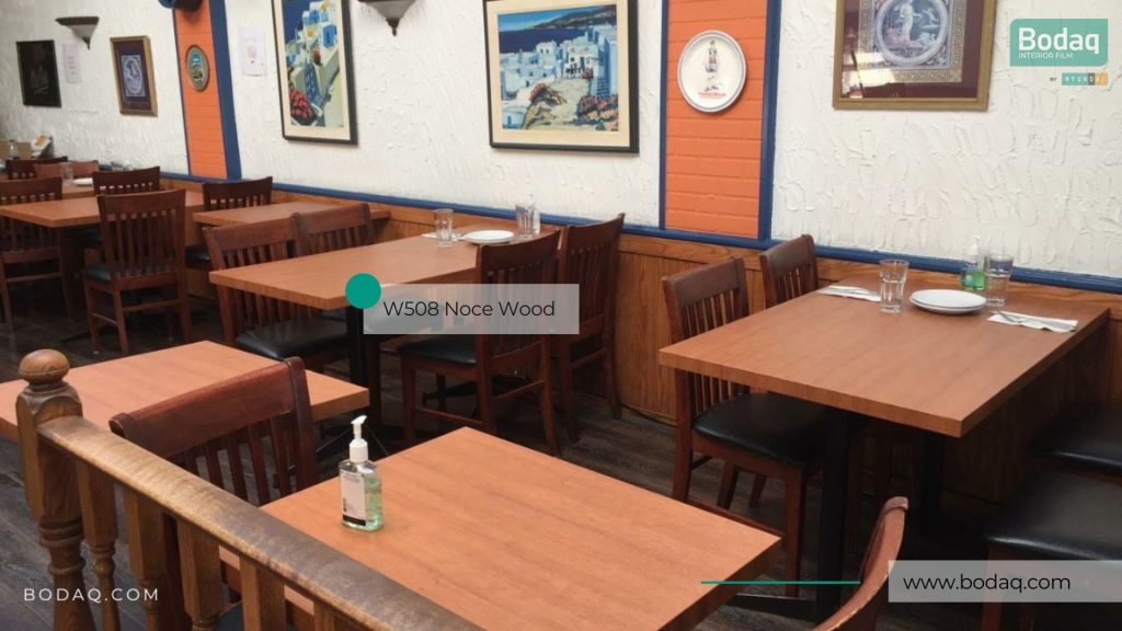 Restaurant's tables resurfaced with W508