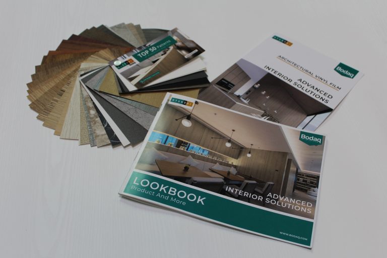 Bodaq Marketing Materials Kit - Lookbook. Swatch. Brochure