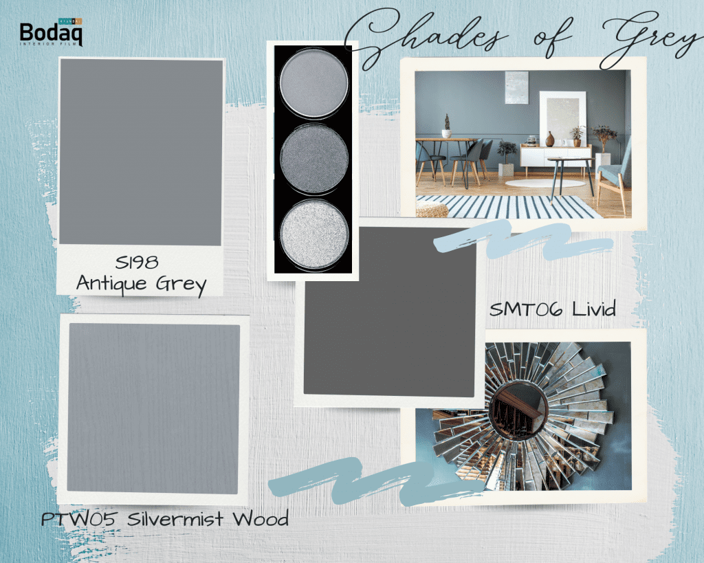 Bodaq Interior Film Shades of Grey Palette