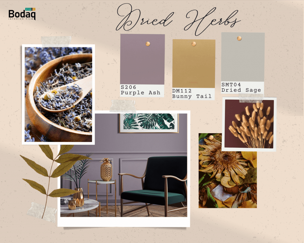 Dried Herbs palette of Bodaq Interior Film