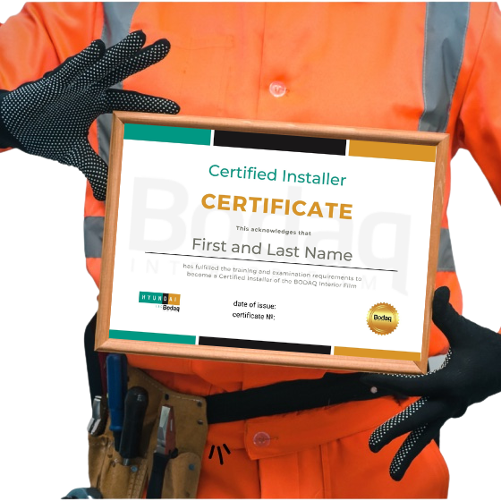 Bodaq certified installer certificate