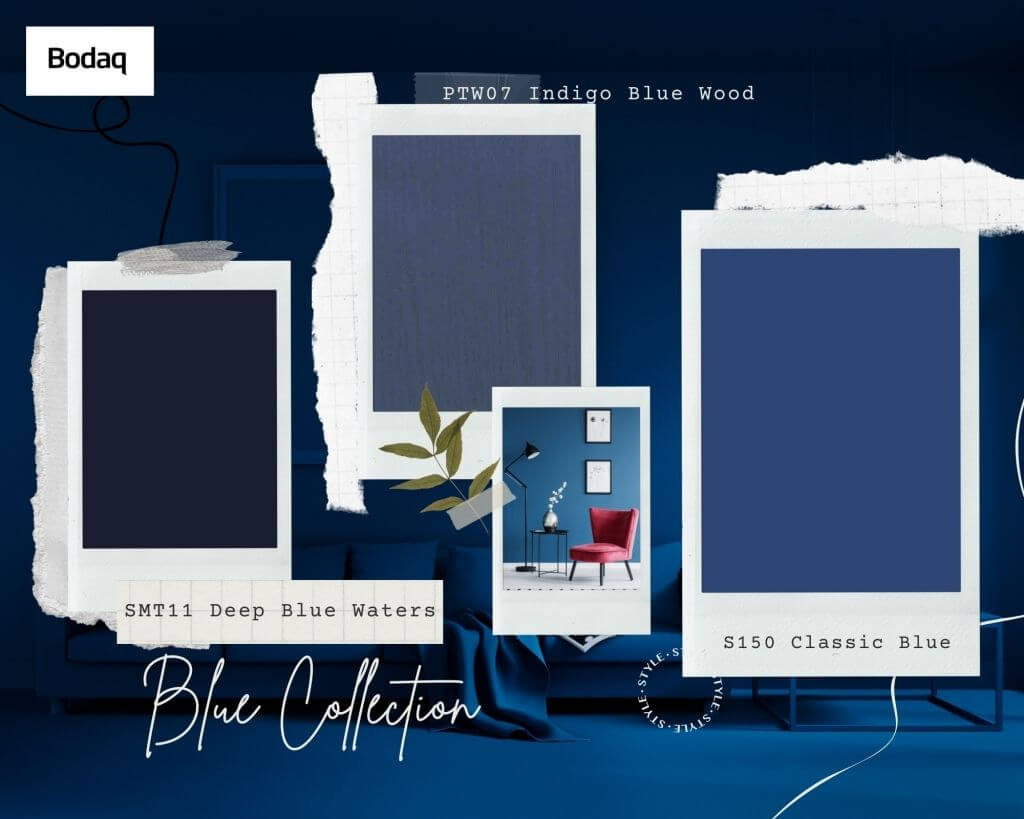 Interior Design Trends 2023. Blue Collection