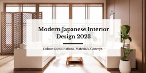 Modern Japanese Interior Design: Color Combinations, Materials, Concept.