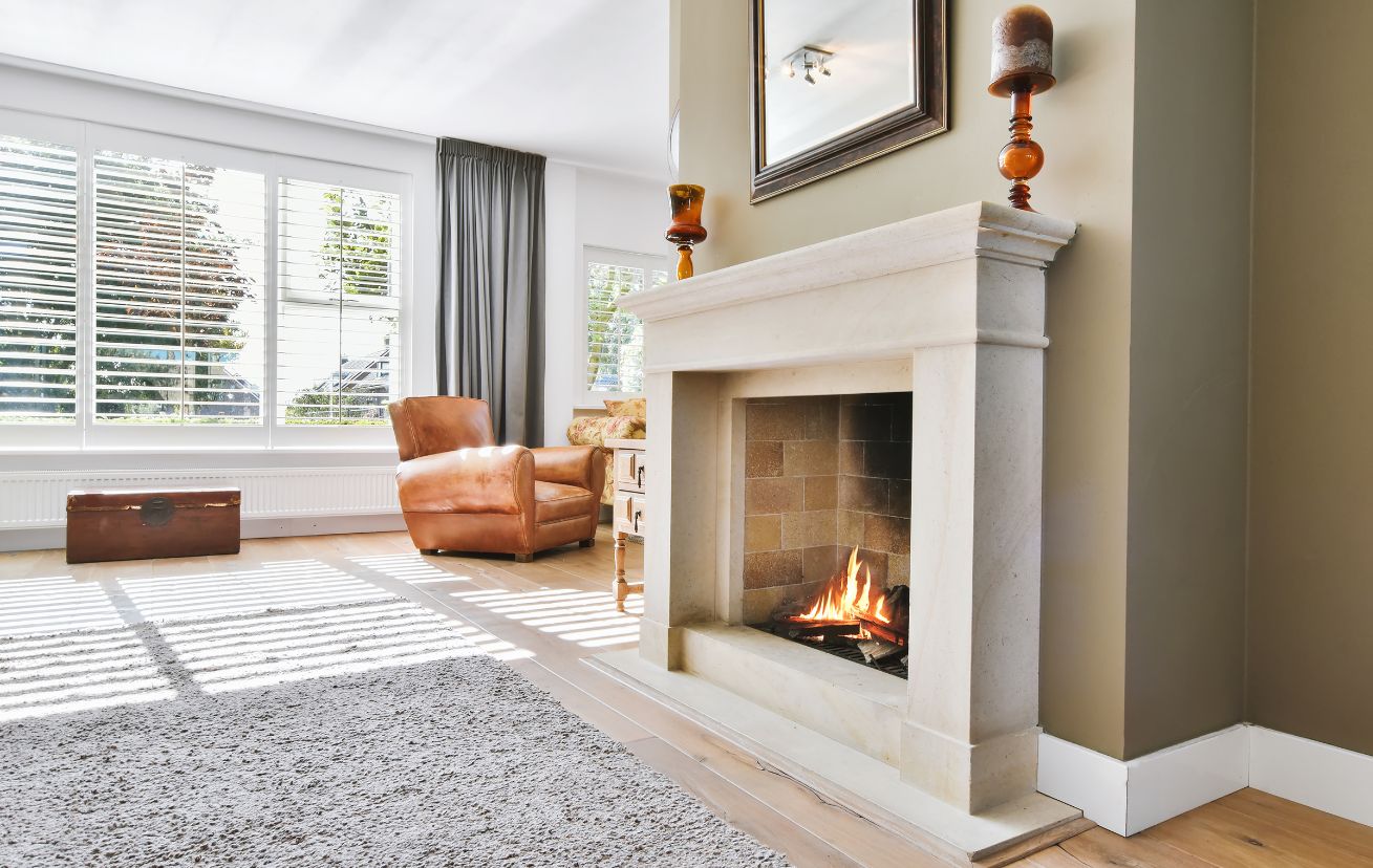 Fireplace mantel mantels surrounds modern white wooden picture small mantle fire fireplaces designs place frame accent decoration wood surround homesfeed