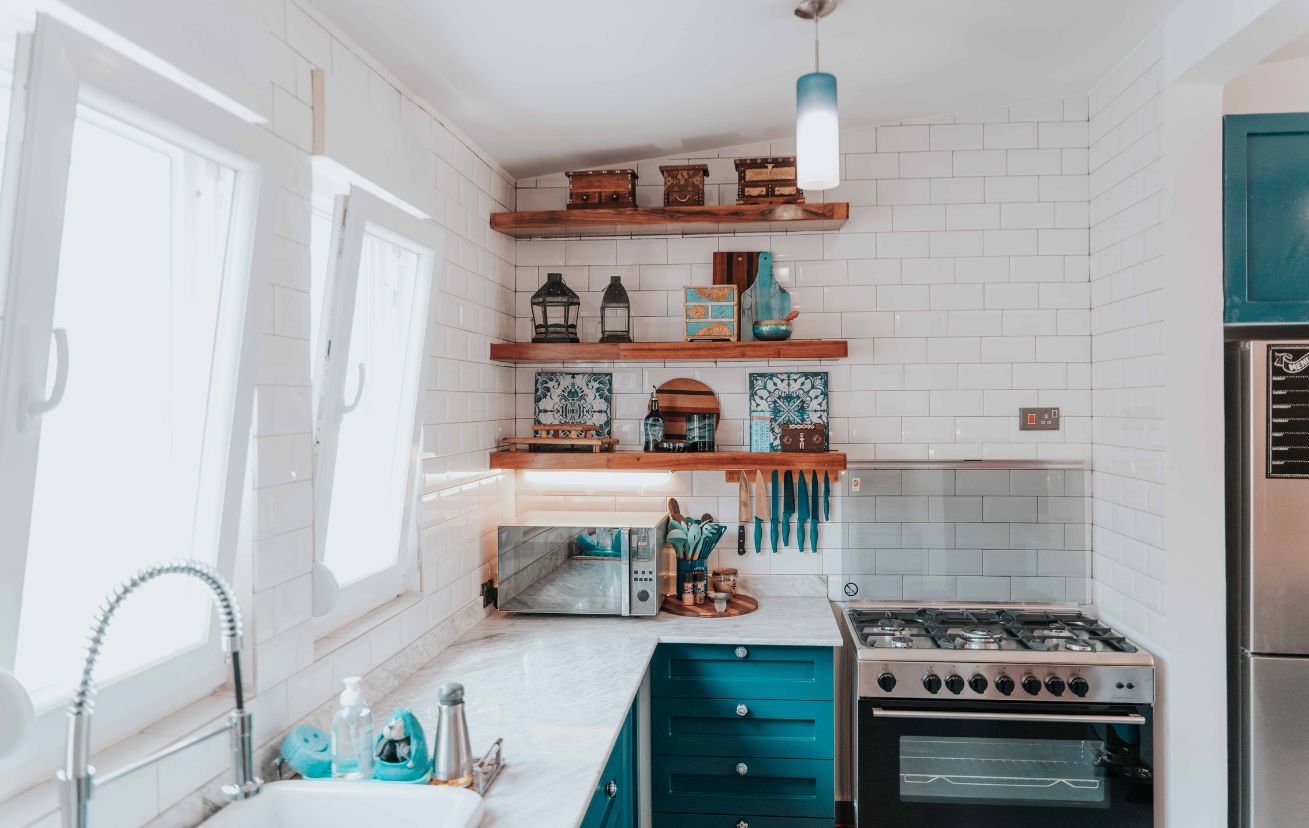 Multi-Function Countertop Dish Storage Rack - Modern Minimalist