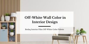 Off-White Wall Color in the Interior Design. And Bodaq Off-White Color Palette