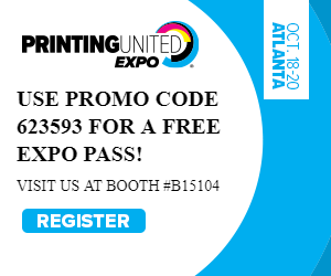 Printing United Expo 2023. Square banner