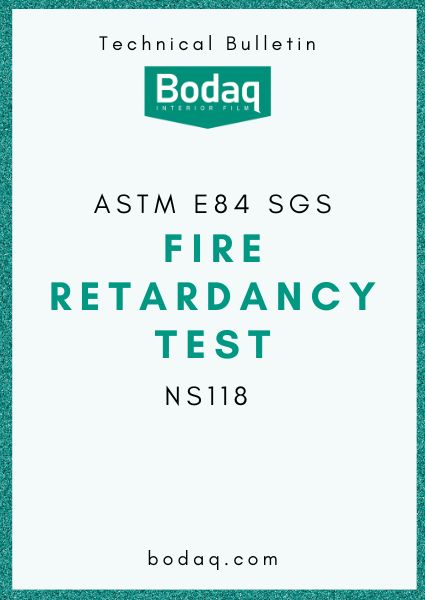 ASTM E84 SGS Fire Retardancy Test. NS118. Featured Image
