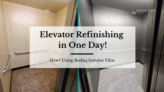Elevator Refinishing in one day with Bodaq Interior Film. Featured Image