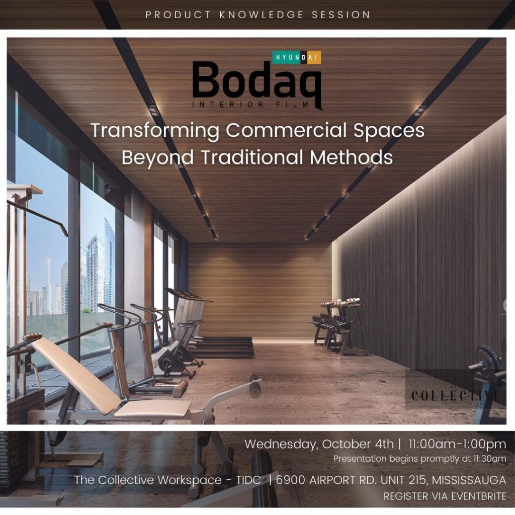 Transforming Commercial Spaces Beyond Traditional Methods with Bodaq Interior Film. Event