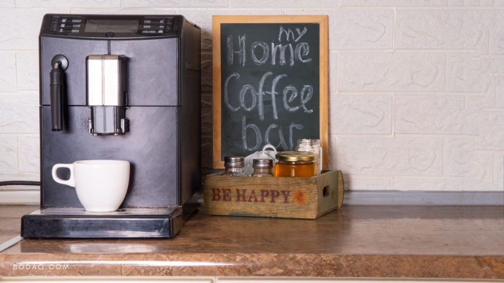 Coffee station with chalkboard