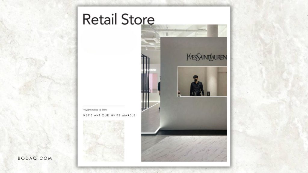 How retail stores use Bodaq Interior Film: NS118 at YSL popup