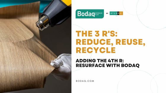 The 3 R's: Reduce, Reuse, Recycle + Resurface with Bodaq. Featured Image