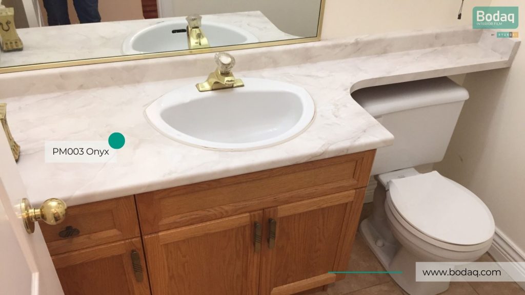 Vanity Countertop Resurfaced with PM003