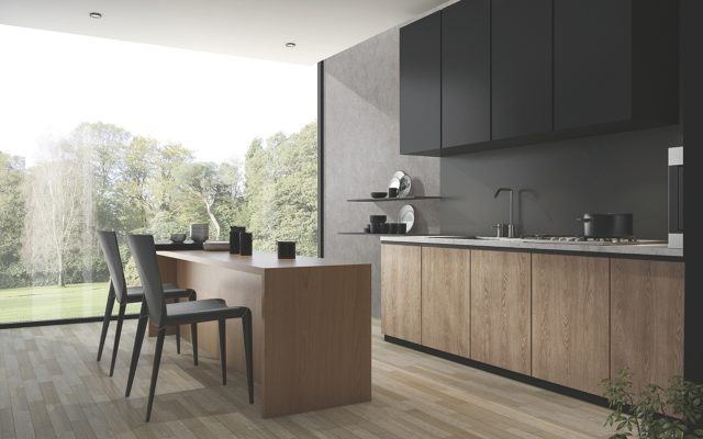 Kitchen refinish with vinyl film