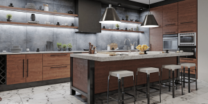 Vinyl Film - Metallic backsplash