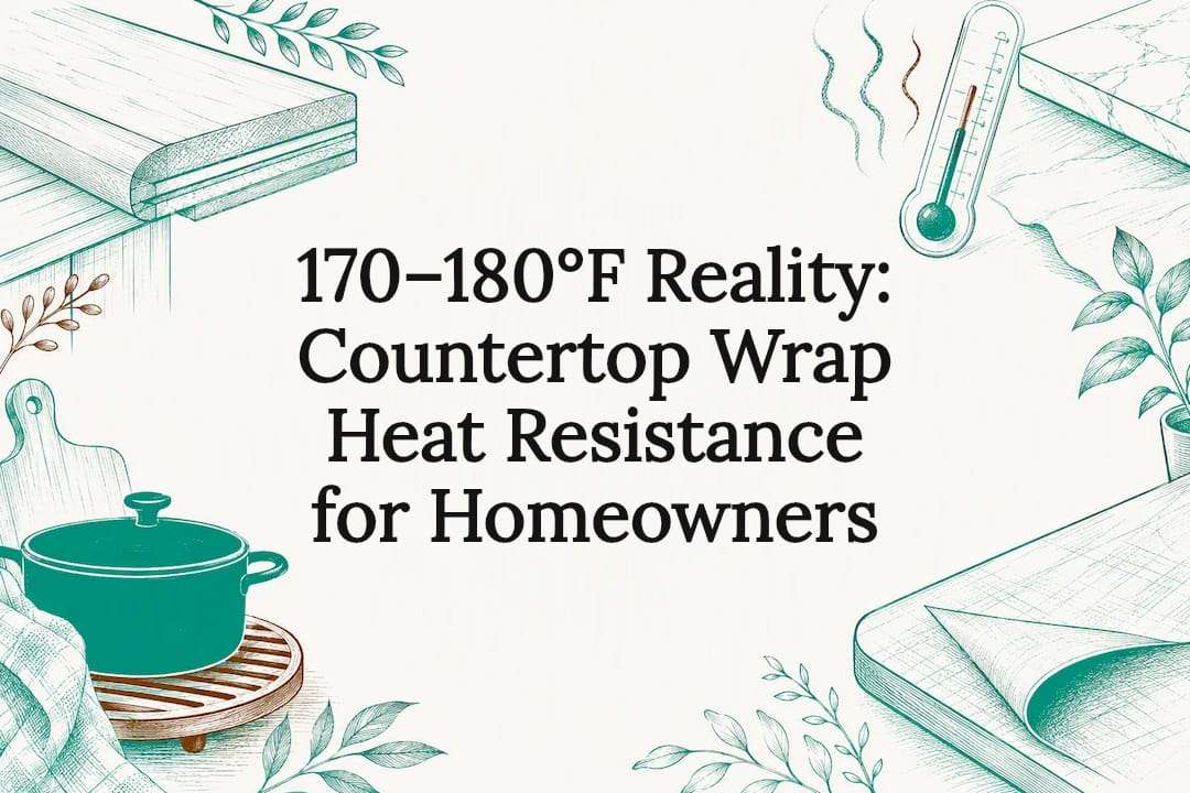 Decorative countertop heat resistance title card