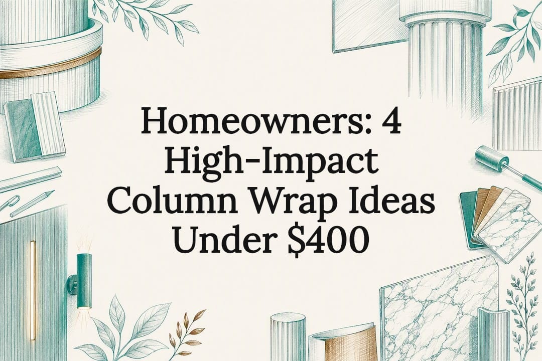 Decorative column wrap ideas title card