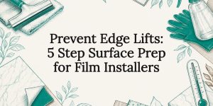 Decorative surface preparation title card