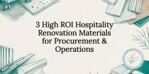 Hospitality renovation materials title card