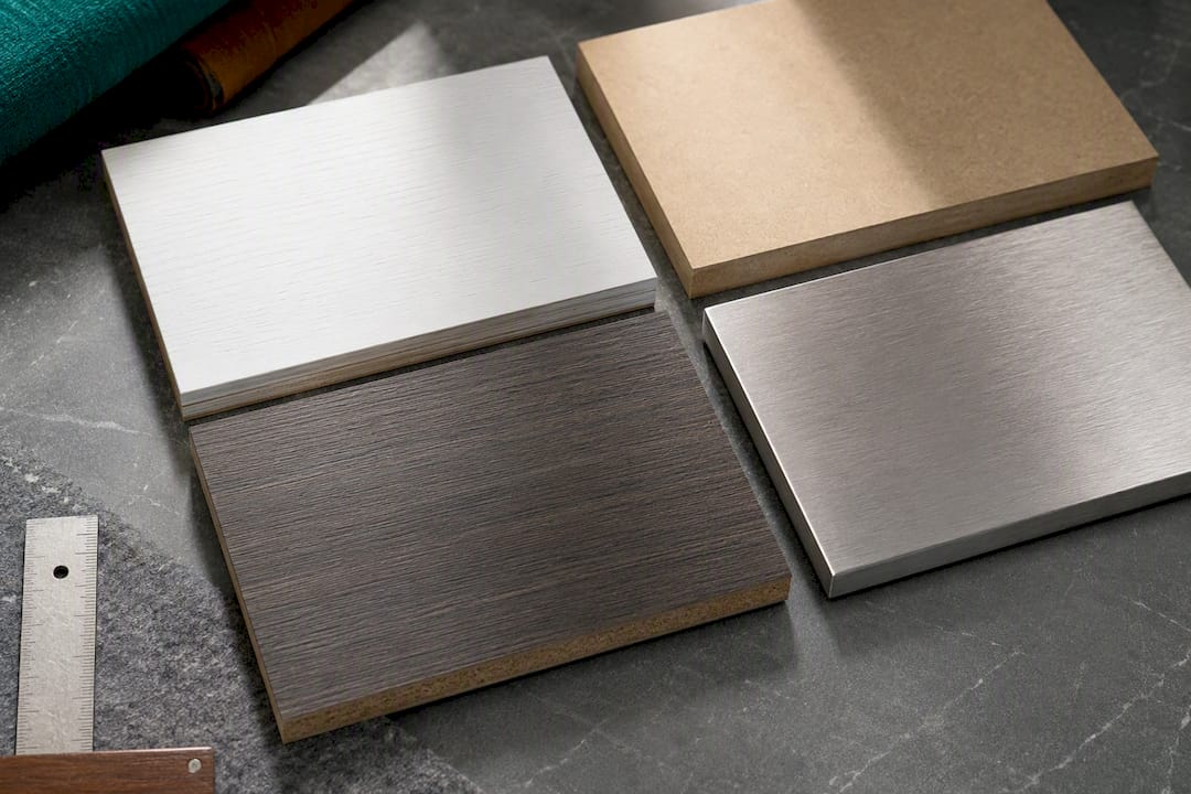 Smooth wood MDF laminate and metal substrates