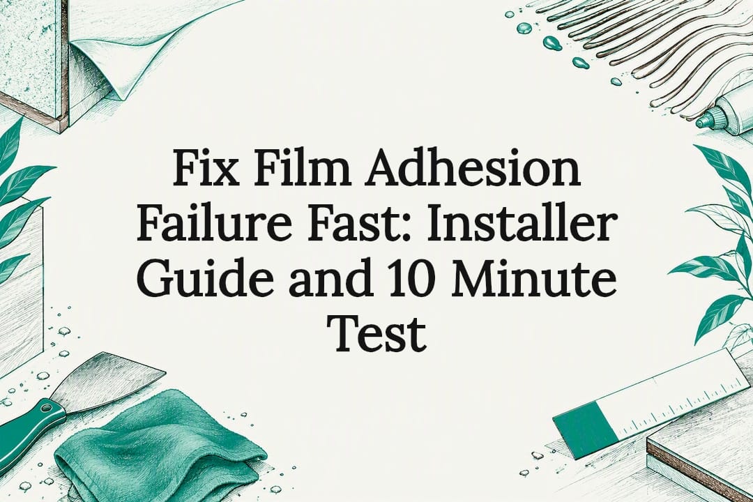 Decorative film adhesion troubleshooting title card