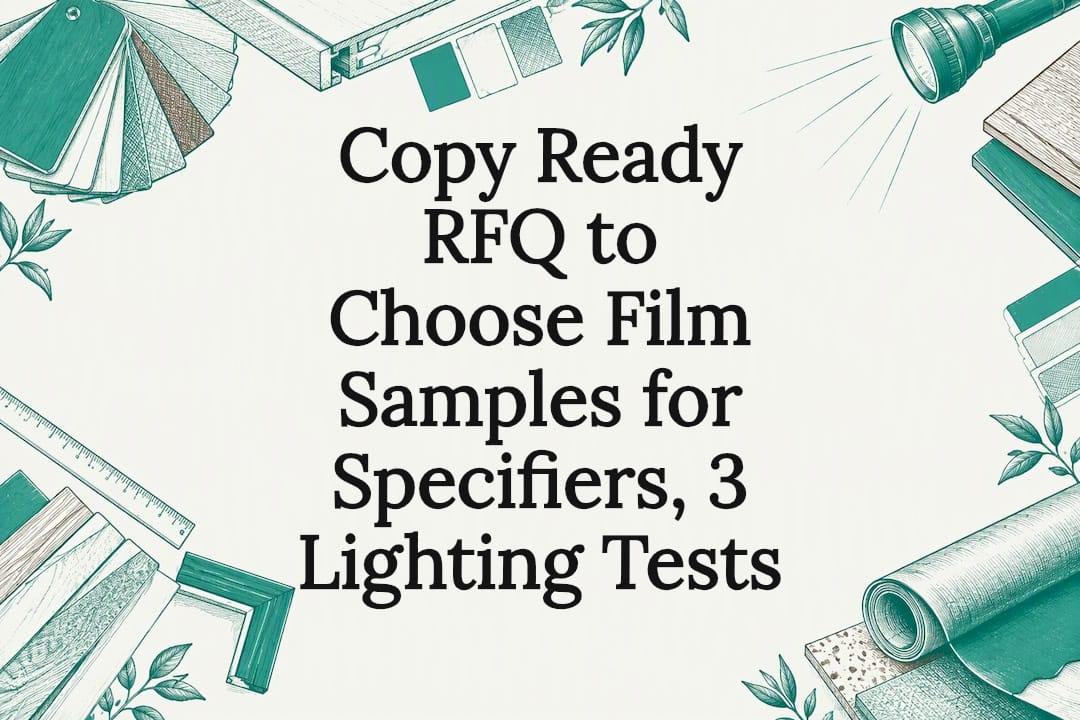Decorative film sample testing title card