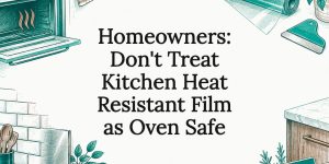 Decorative kitchen heat safety title card