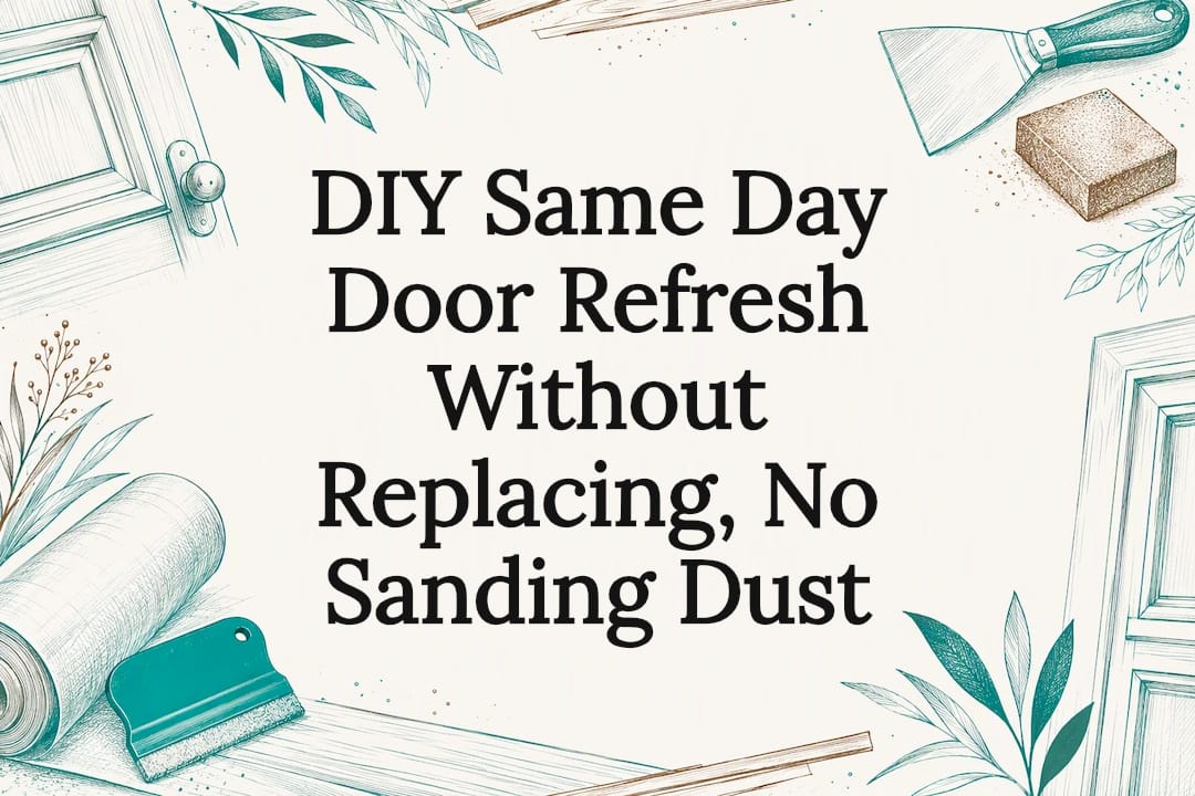 Decorative sketch of a door refresh
