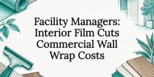 Decorative commercial wall wrap title card