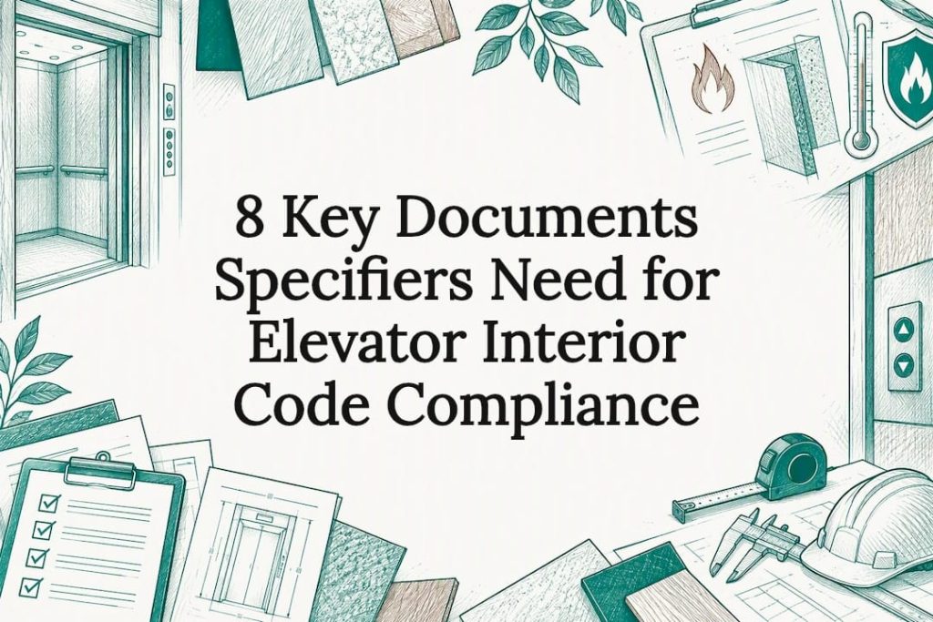 Elevator code compliance document title card