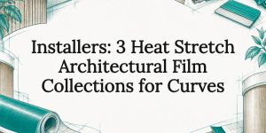 Decorative curved architectural film title card