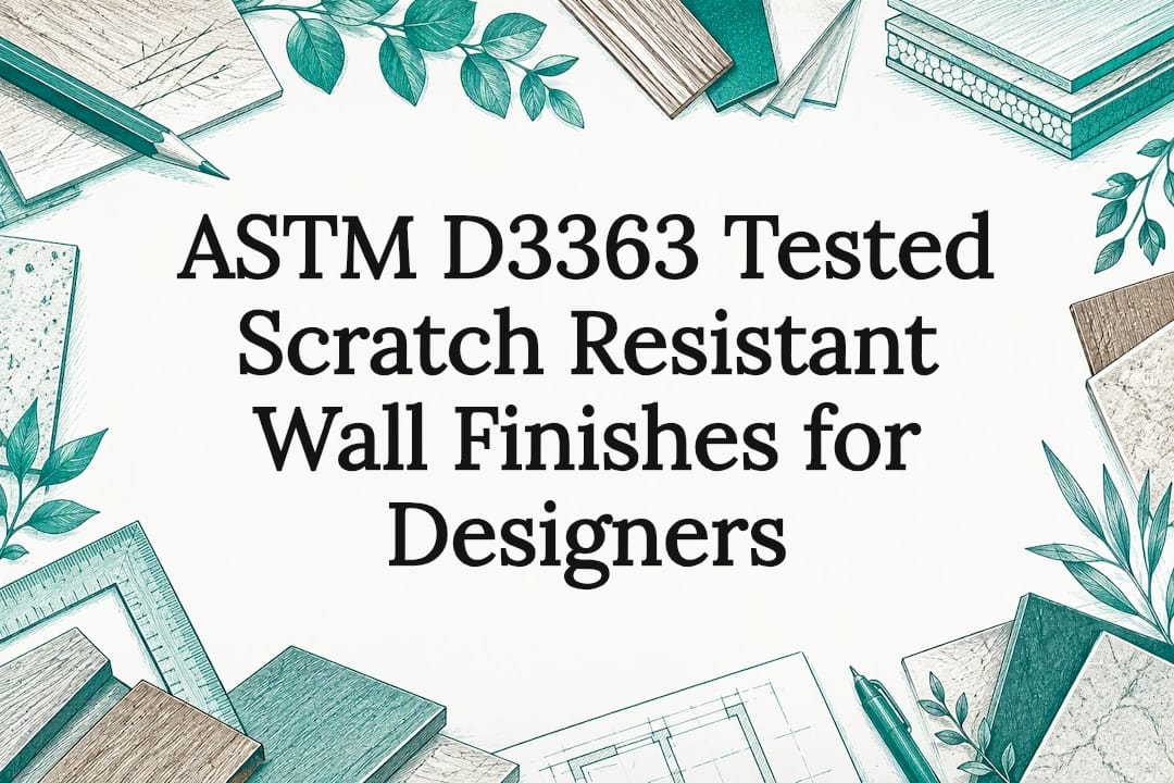 Sketch framing title about scratch resistant wall finishes