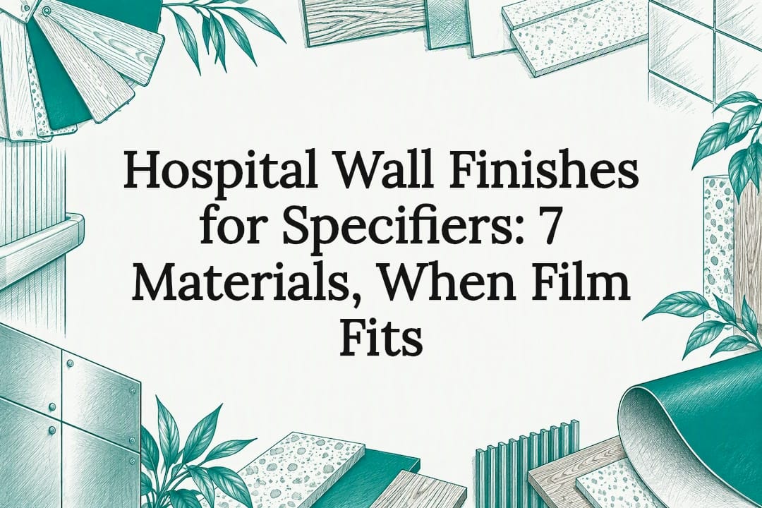 Sketches of hospital wall finish materials