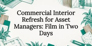 Sketch-framed title card for commercial refresh