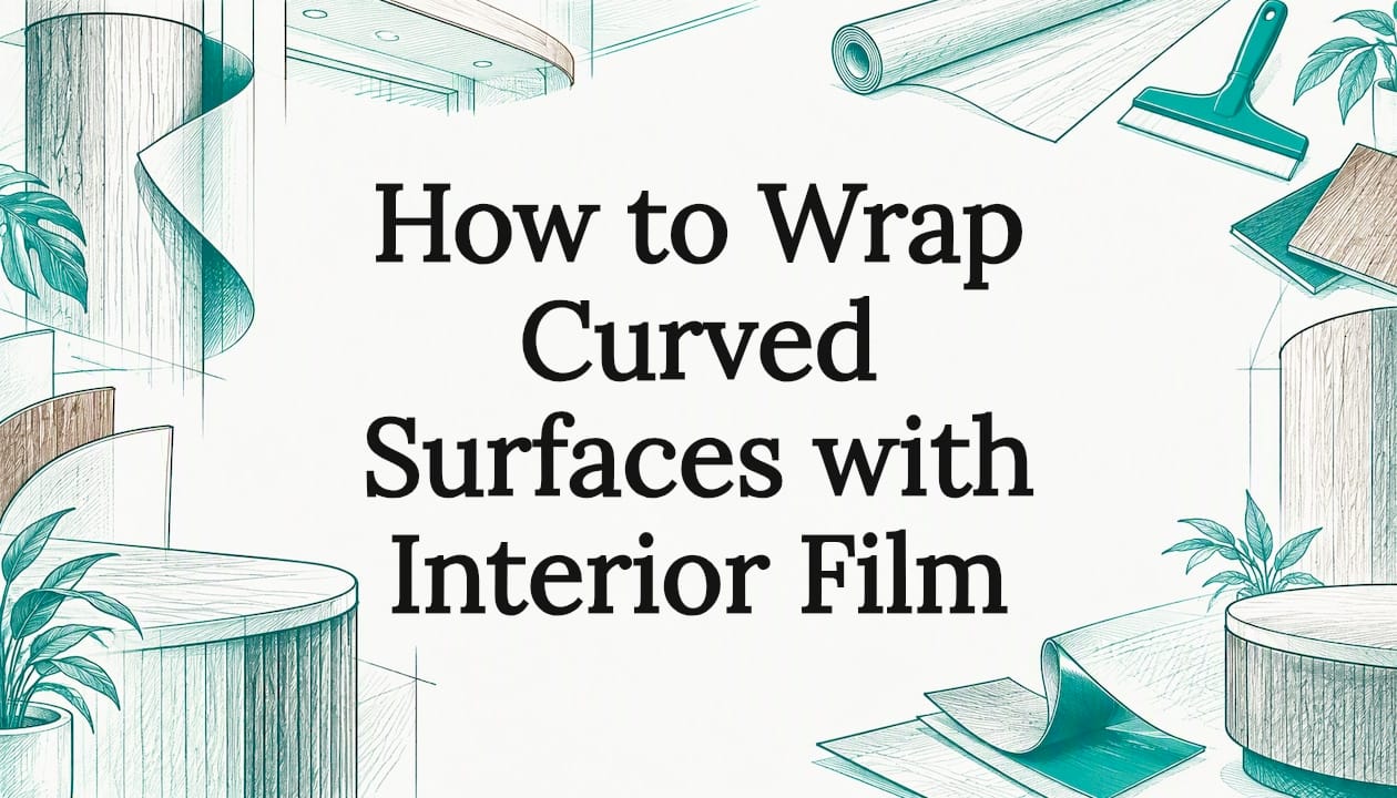 Sketch motifs framing a clear title area