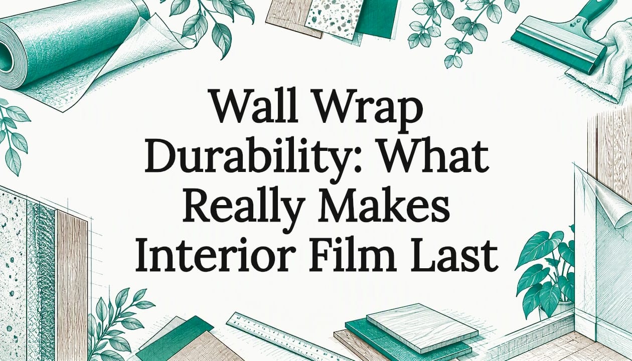 Hand-drawn interior film durability title card