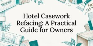 Sketch-framed hotel casework refacing title card