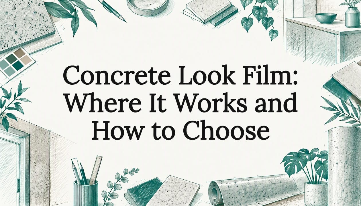 Concrete film title card illustration