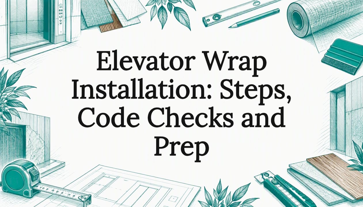 Sketch-framed elevator wrap article title