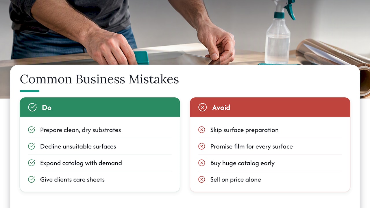 Common mistakes new film businesses make — overview diagram